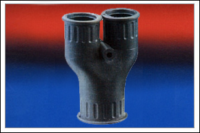 YType three-way hose connector