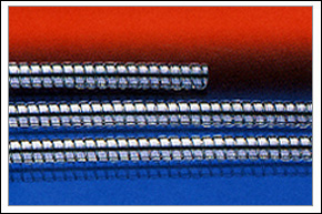 Stainless steel instrument line piping.